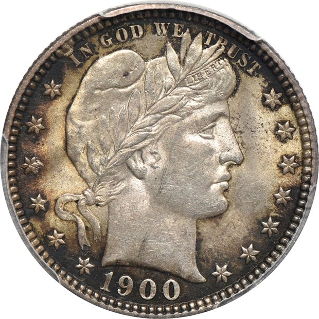 1893-O MS-62, 1900 MS-62, and a 1915-D MS-63, all PCGS CAC