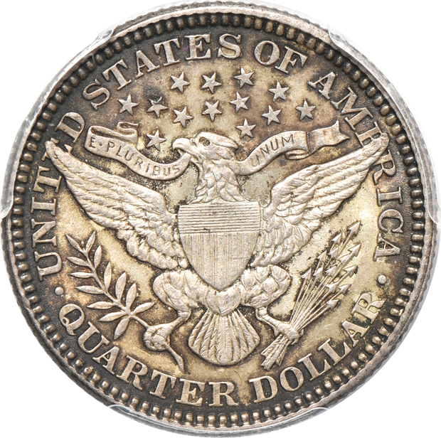 1893-O MS-62, 1900 MS-62, and a 1915-D MS-63, all PCGS CAC