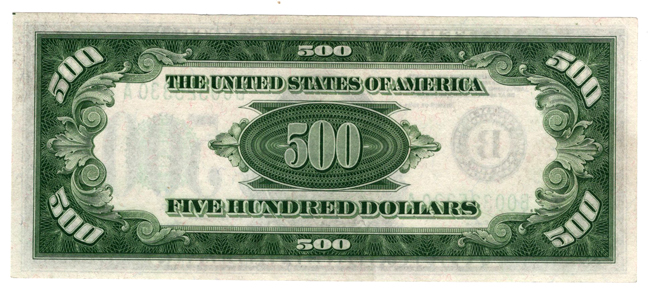 1934-A $500 New York Fr# 2202-B - AU