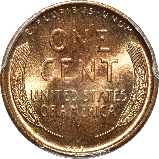 1909-S VDB Lincoln PCGS MS-66RD
