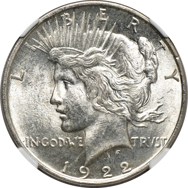 Nine 1922-D, all NGC MS-64