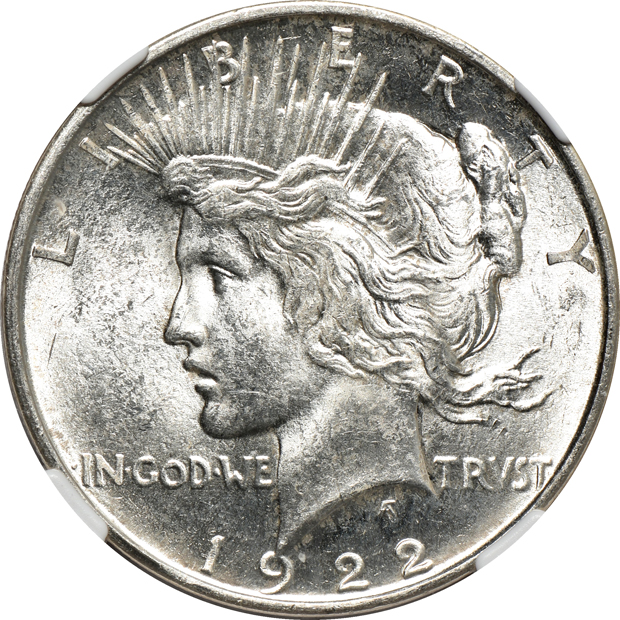 Nine 1922-D, all NGC MS-64