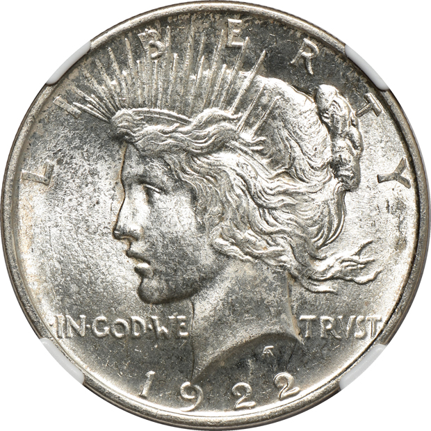Nine 1922-D, all NGC MS-64