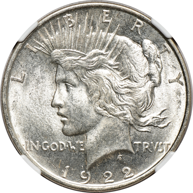 Nine 1922-D, all NGC MS-64