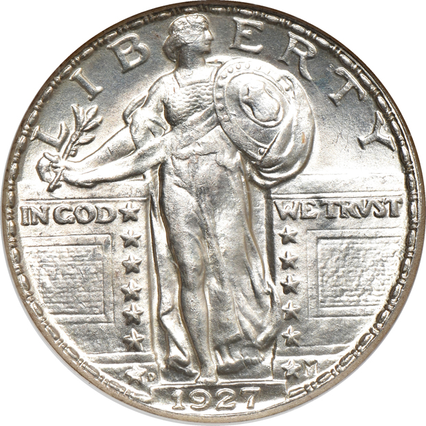 1917 Type 2 and 1927-D, both NGC MS-64 CAC