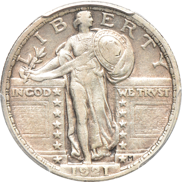 1921 VF-35, and a 1927-S VF-30 CAC, both PCGS