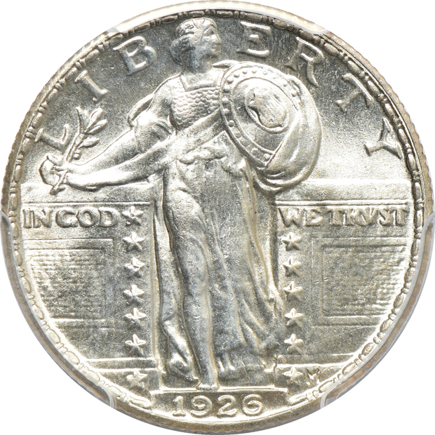 1917 Type 2 MS-64, and a 1926 MS-64FH, both PCGS