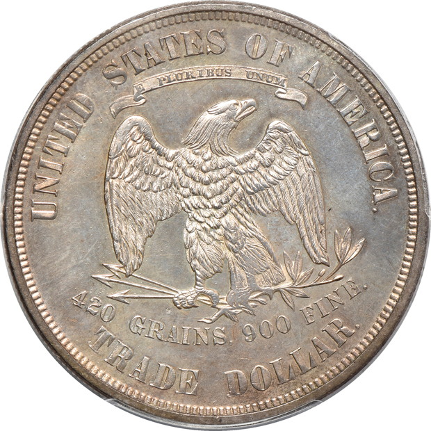 1873 Trade PCGS UNC details/cleaned