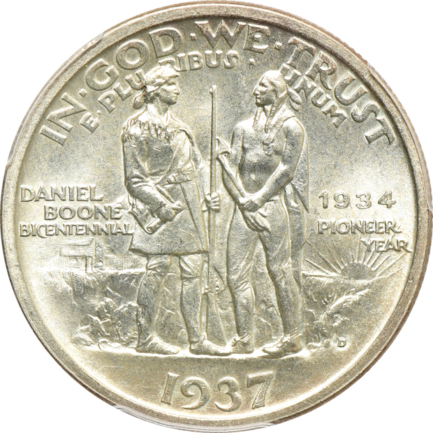 1937 Boone P, D, S set, all PCGS MS-65 CAC