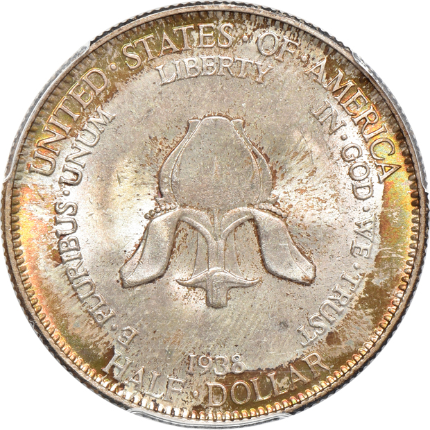 1938 New Rochelle MS-66, and a 1938 Texas MS-65, both PCGS