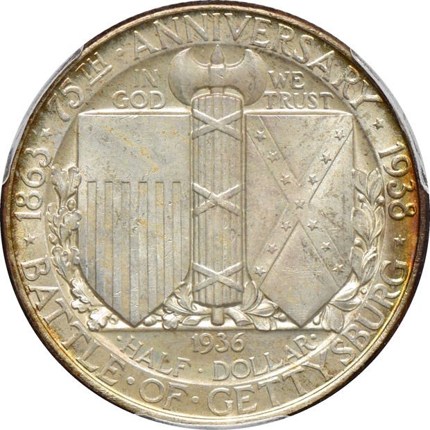 1936 Gettysburg PCGS MS-65