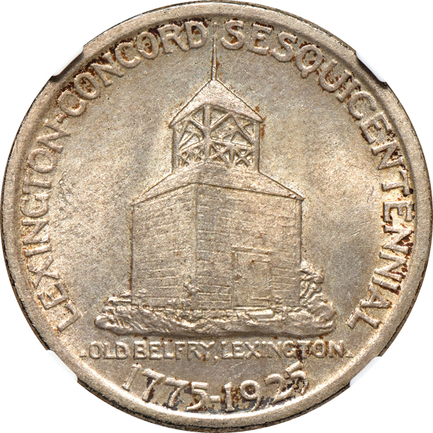 Four certified silver commemorative half-dollars