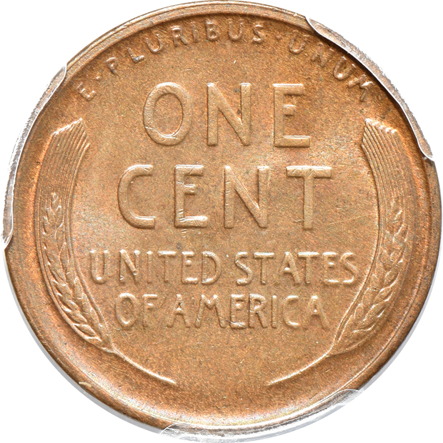 Four PCGS certified Lincoln Wheat cents