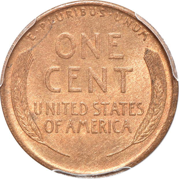 Four PCGS certified Lincoln Wheat cents