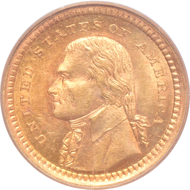 1903 Louisiana Purchase Jefferson MS-63, and a 1903 McKinley MS-64