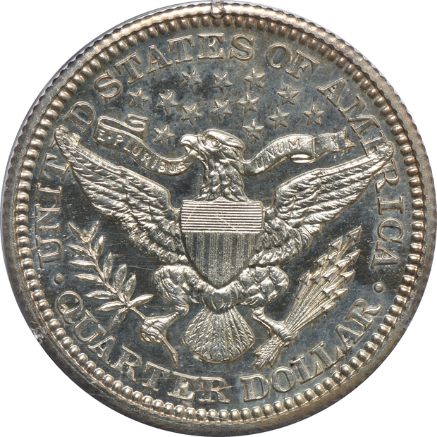 1903 Indian cent PR-63RB, 1903 Liberty nickel PR-64, and a 1903 Barber quarter PR-63 CAC, all PCGS (rattler)