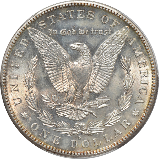 1885-S and 1886-S, both PCGS MS-63