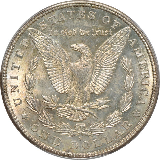1888-S and 1889-O, both PCGS MS-63 CAC