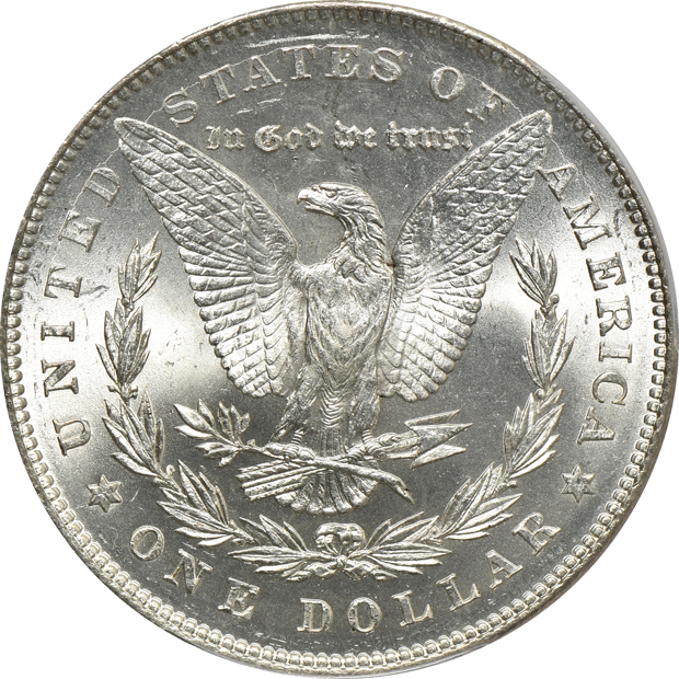 1878 7TF Reverse of 1878 MS-63 and an 1878-CC MS-64, both PCGS
