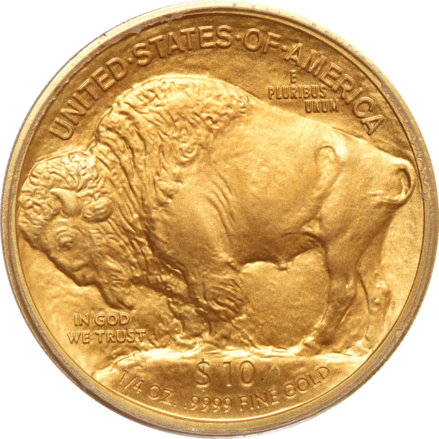 2008-W $10 1/4oz Gold Buffalo PCGS MS-70 FirstStrike