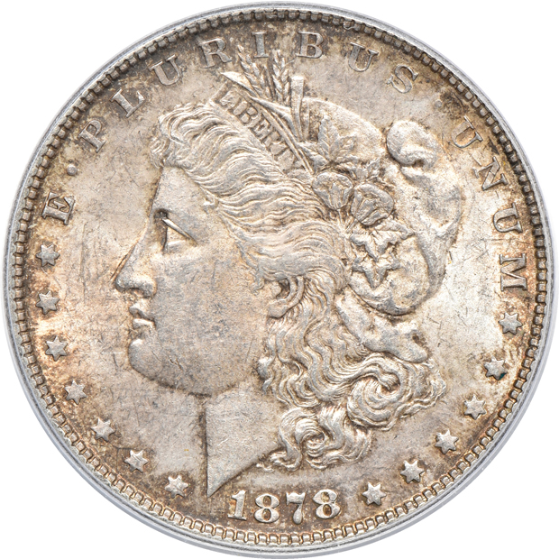 Six AU 1878 7TF Reverse of 1878, all PCGS certified