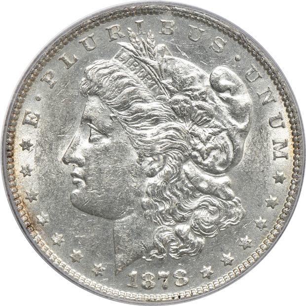 Six AU 1878 7TF Reverse of 1878, all PCGS certified
