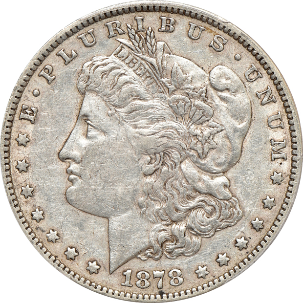Six AU 1878 7TF Reverse of 1878, all PCGS certified