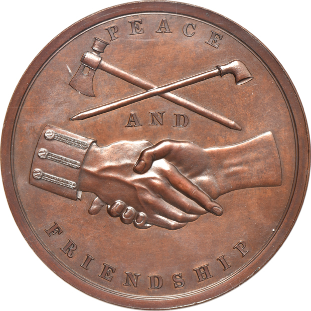 James Monroe, Zachary Taylor, and James K. Polk Indian Peace Medals