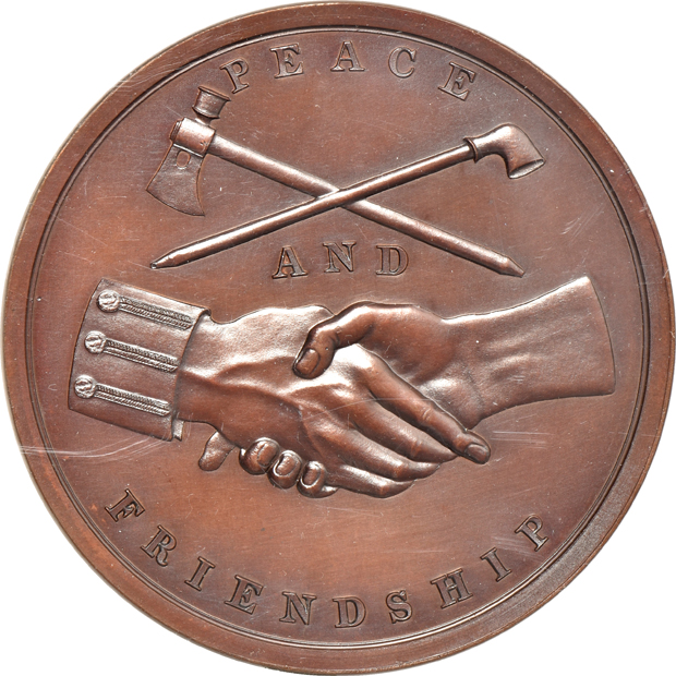 James Monroe, Zachary Taylor, and James K. Polk Indian Peace Medals