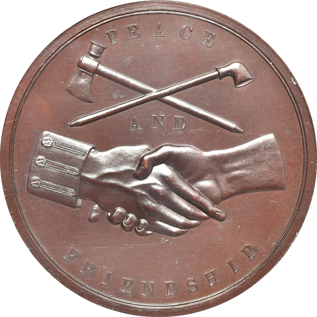 James Monroe, Zachary Taylor, and James K. Polk Indian Peace Medals
