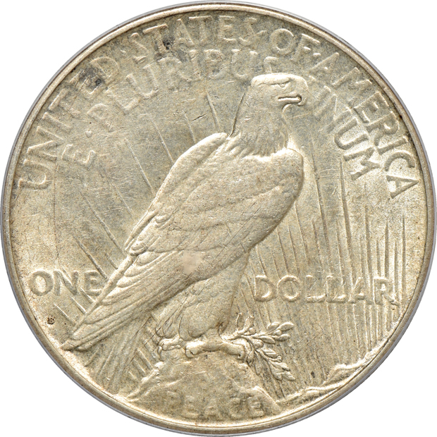 Complete collection of certified Peace silver dollars