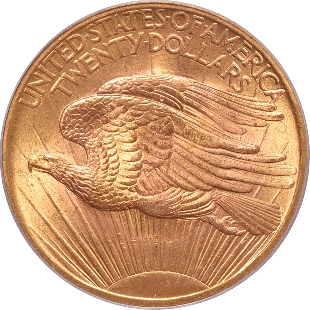 1907 No Motto Saint Gaudens PCGS MS-65