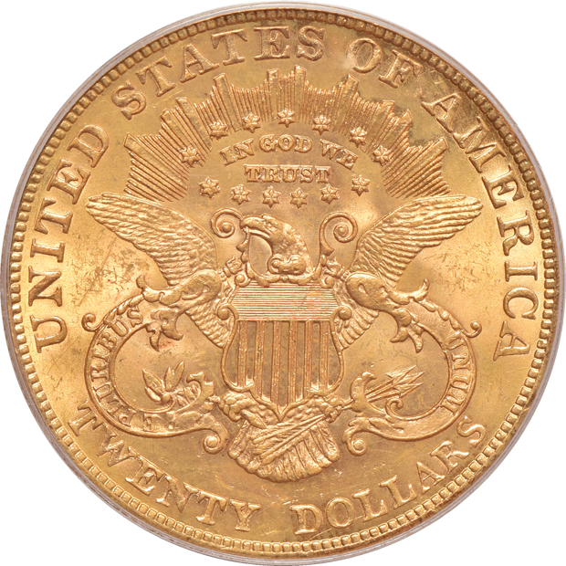 1896, 1903, and 1907, all PCGS MS-62 (green label)