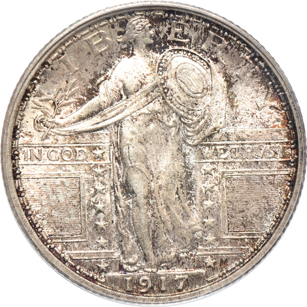 1917 Type 1 MS-65, 1917 Type 1 MS-65FH, and a 1917 Type 1 MS-65FH, all PCGS