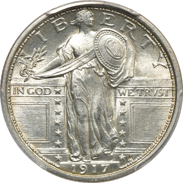 1917 Type 1 MS-65, 1917 Type 1 MS-65FH, and a 1917 Type 1 MS-65FH, all PCGS