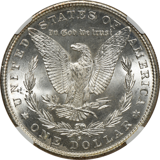 1881-S MS-67 CAC, and an 1899-O MS-65, both NGC