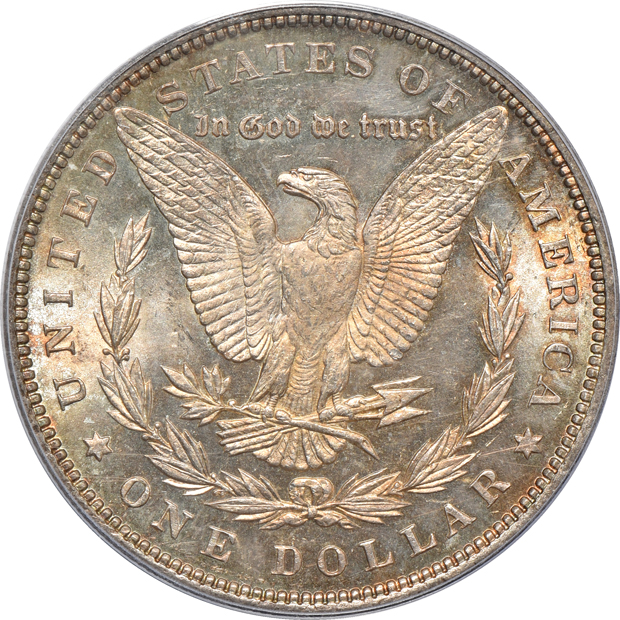 1888-O PCGS MS-64, 1890 PCGS MS-64, and a 1902-O NGC MS-65 PL (no line)