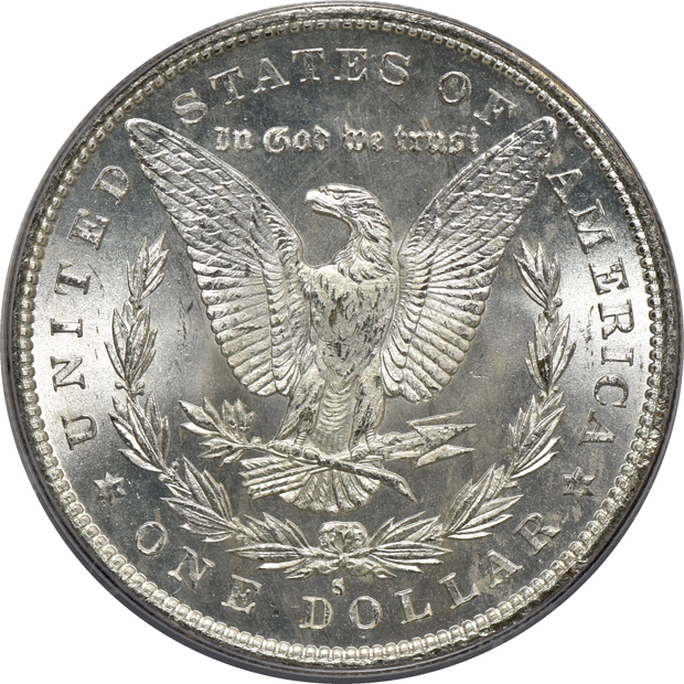 1879-S NGC MS-65, and an 1879-S PCGS MS-67