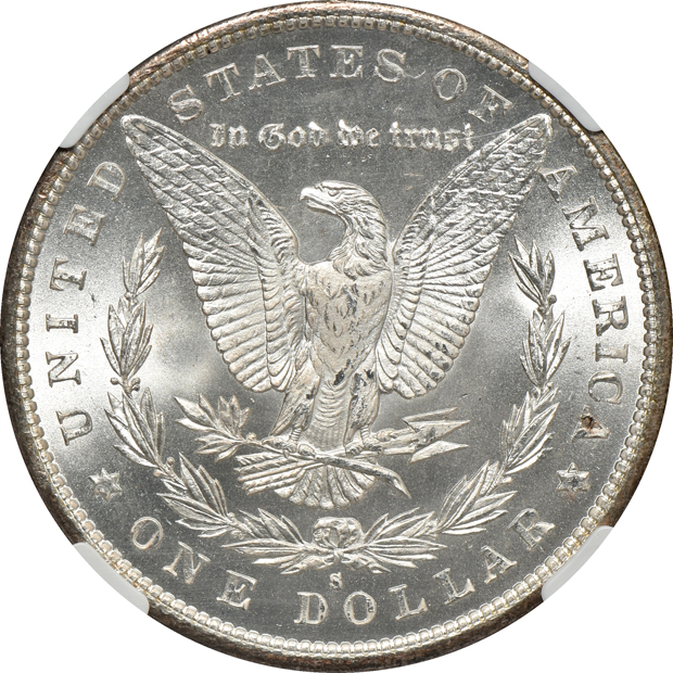 1879-S NGC MS-65, and an 1879-S PCGS MS-67