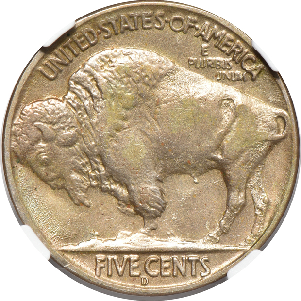 1937-D 3 Legged NGC AU-58