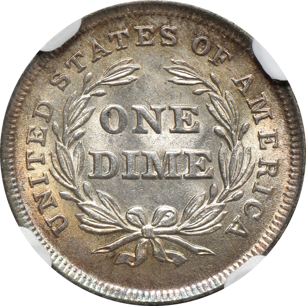 1838 No Drapery Large Stars NGC MS-65