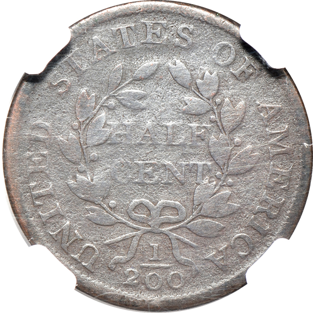 Four 19th century United States type coins certified by NGC