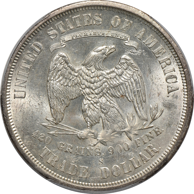 1876-S Trade PCGS MS-63