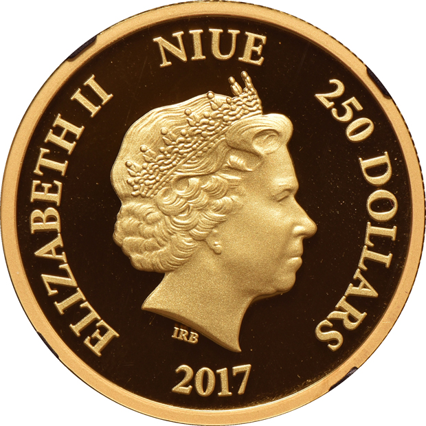 Niue - 2017 1oz gold Star Wars, Luke Skywalker and Chewbacca, both $250 NGC MS-70