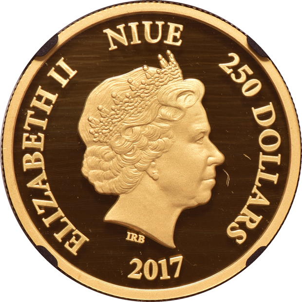 Niue - 2017 1oz gold Star Wars, Luke Skywalker and Chewbacca, both $250 NGC MS-70