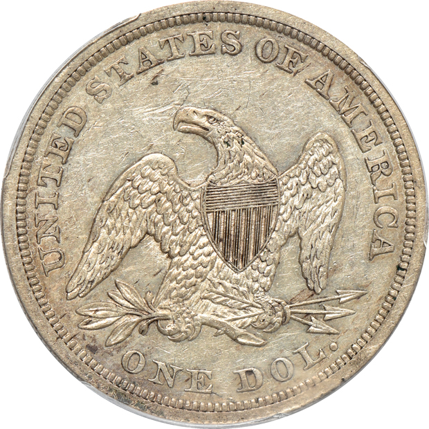 1844 PCGS AU-53