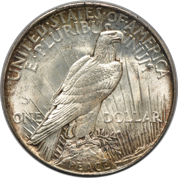 1921 Peace, High Relief PCGS MS-64