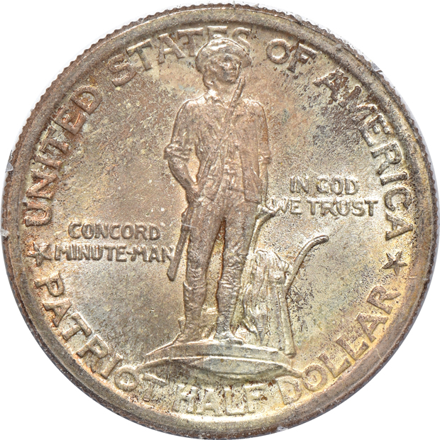 1925 Lexington MS-66, 1925 Stone Mountain MS-65 CAC, and a 1936 Gettysburg MS-65 CAC, all PCGS (rattler)