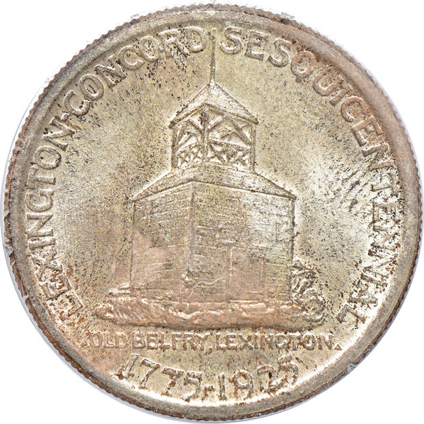 1925 Lexington MS-66, 1925 Stone Mountain MS-65 CAC, and a 1936 Gettysburg MS-65 CAC, all PCGS (rattler)