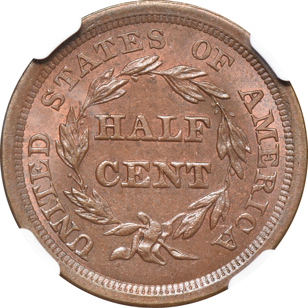 1857 NGC MS-63 BN CAC